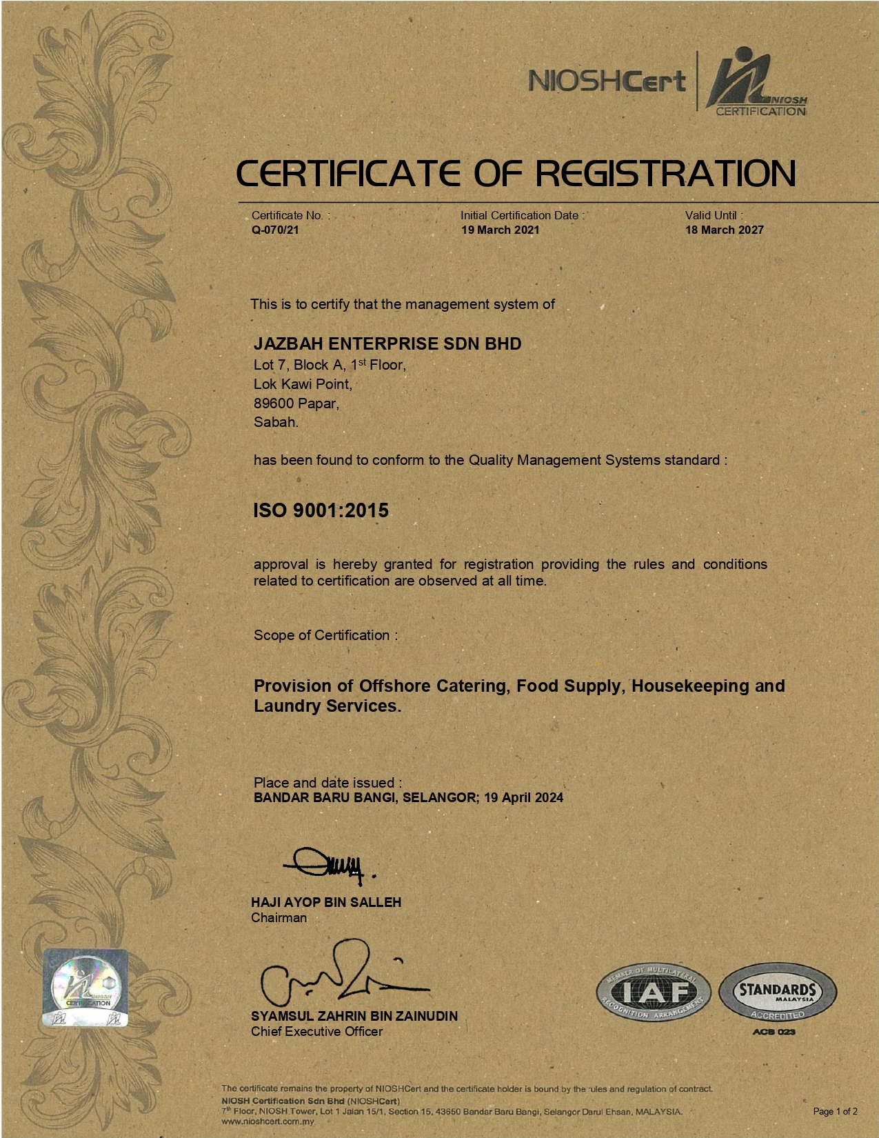 Award 1